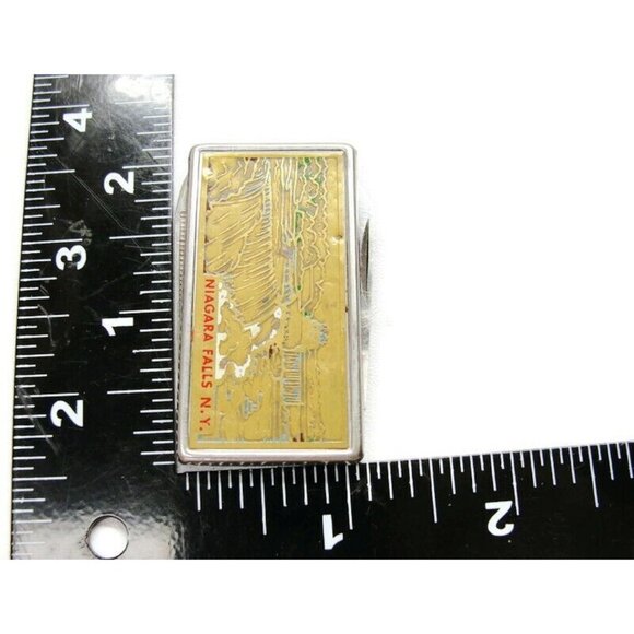 Niagara Falls New York Knife File Money Clip Stainless Steel Wallet Credit Card - Picture 5 of 9
